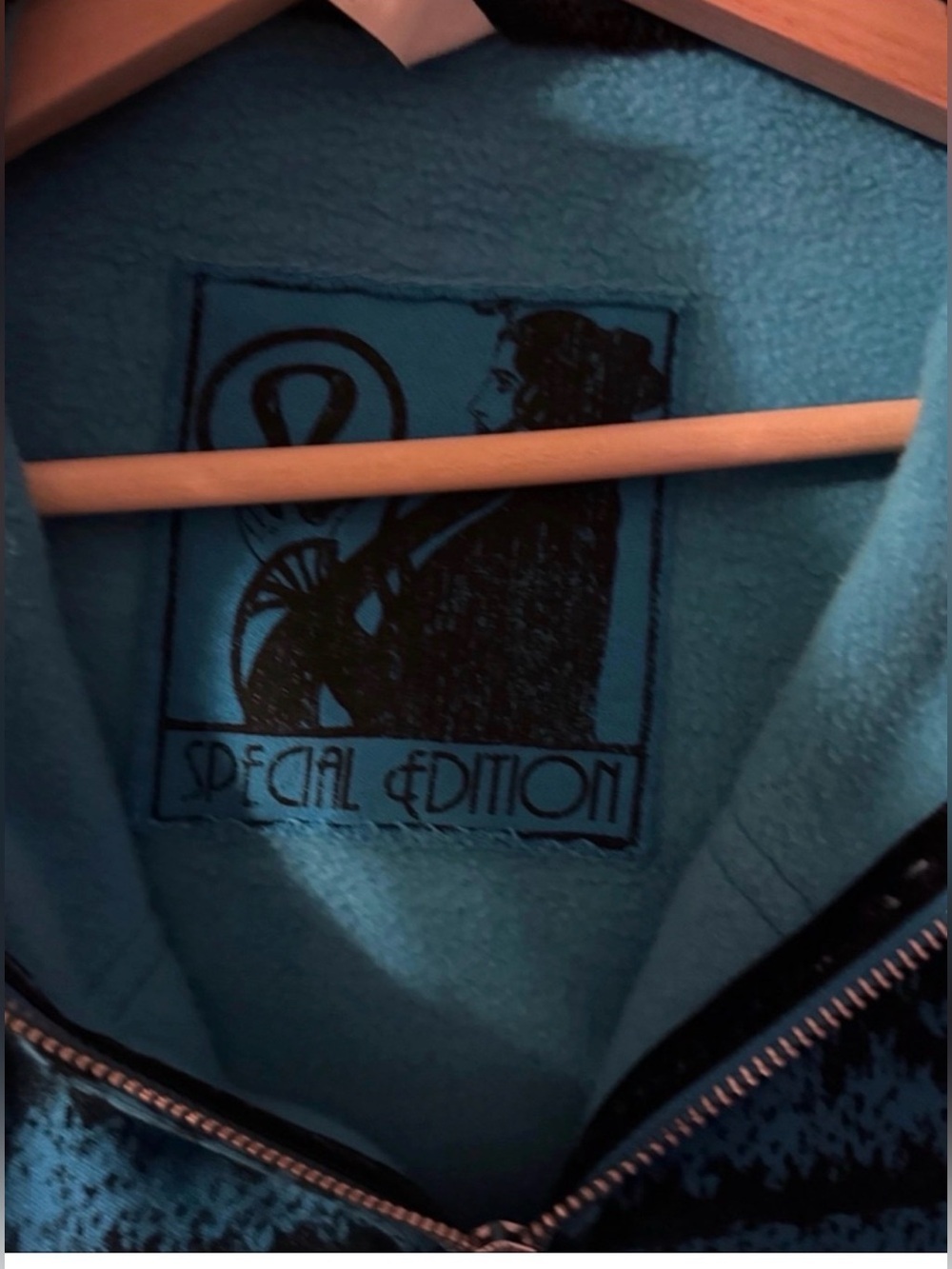 Lululemon Scuba Hoodie Special Edition Blue Black Fair Isle Sherpa Sz 6 Rare - Picture 2 of 8